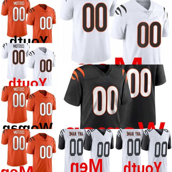 

football jerseys custom cincinnati''bengals''9 joe burrow 1 ja'marr chase 23 daxton hill 30 jessie bates iii 2 evan, Black;red