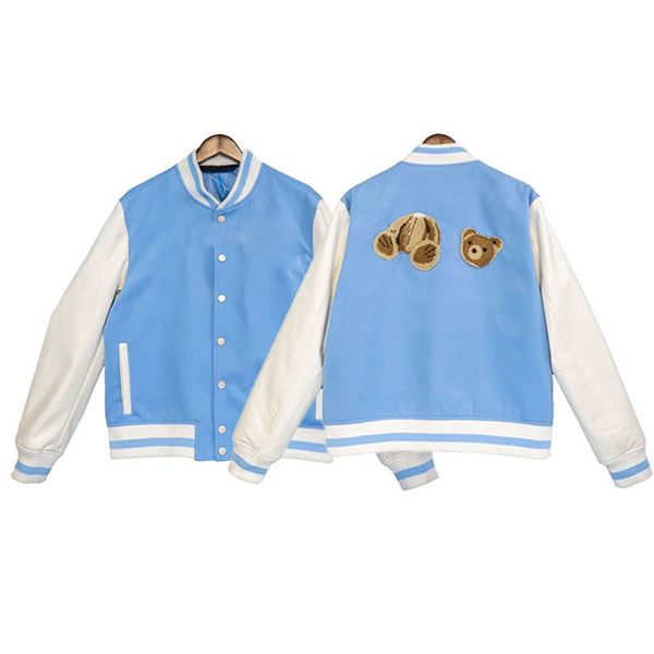 

letterman varsity jacket baseball coat for woman block black patch color button front long sleeve mens clothes with retro letter logo hip ho, Black;brown