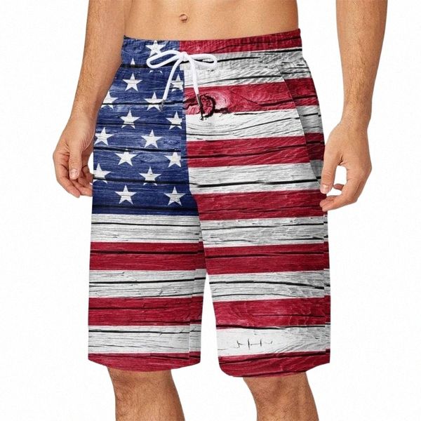

men's shorts 3d print fashion casual short pants creative usa flag mans trunks summer quick dry beach swiming sports clothesmen's, White;black