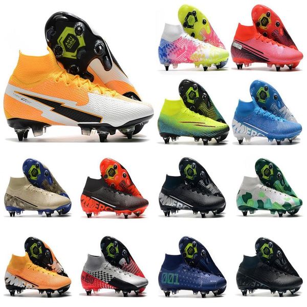 

2021 mens superfly 7 vii 360 elite se sg-pro ac daybreak cr7 ronaldo neymar women soccer shoes football boots cleats us6 5-11262q