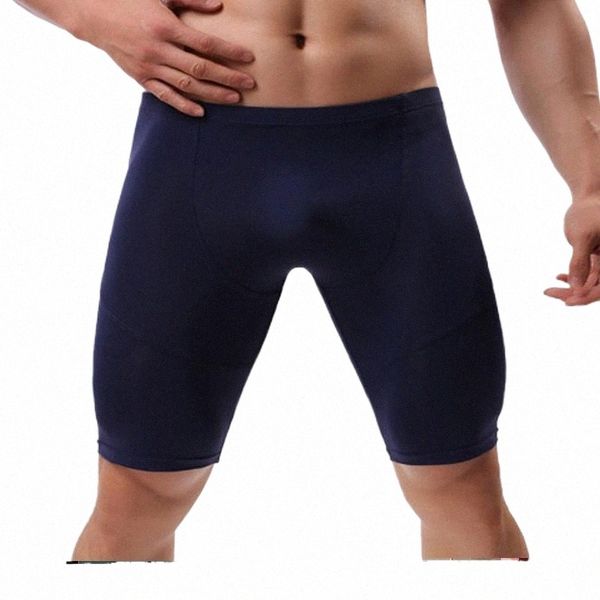 

men's shorts swimwear mens stretchy knee length solid color elastic waistband male gym fitness sport jogging shortsmen's 82i8#, White;black