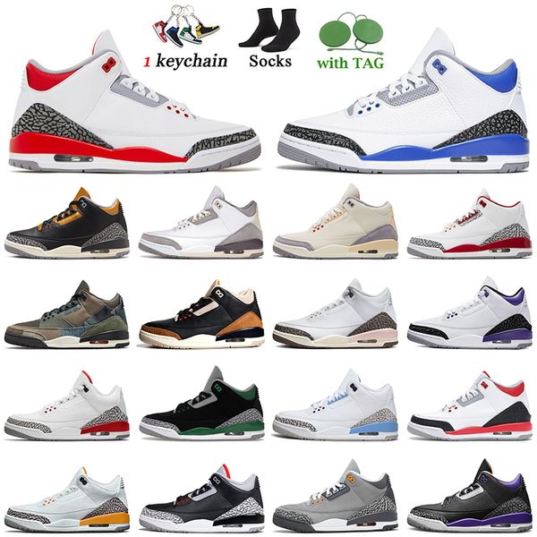 

with socks 2022 jumpman 3 3s basketball shoes offs women mens fire red racer blue black gold muslin jth nrg white cement pure white fragment