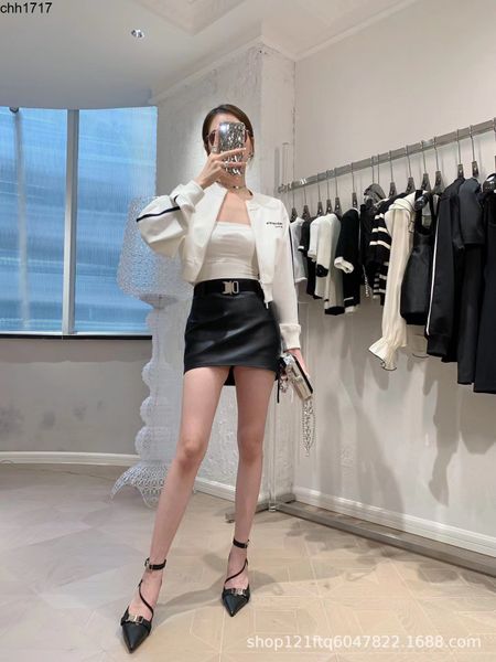 

women jackets aw king 22s new casual fashion letter print short jacket baseball jacket, Black;brown