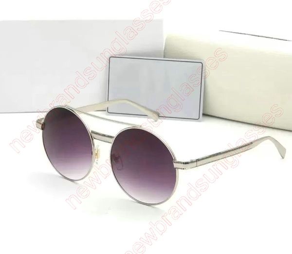 

2022 metal classic vintage men women sunglasses luxury brand design glasses female driving eyewear oculos de sol masculino lunettes de solei, White;black
