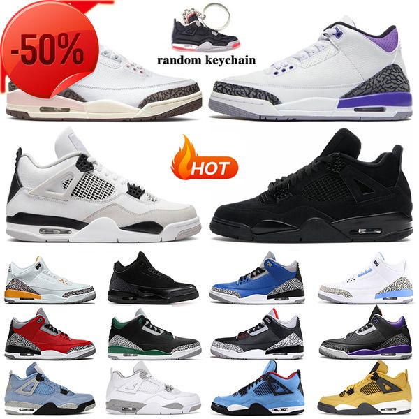 

jumpman 4 4s mens basketball shoes infrared muslin chile red thunder bred cement military black cat men womens sports sneakers trainers
