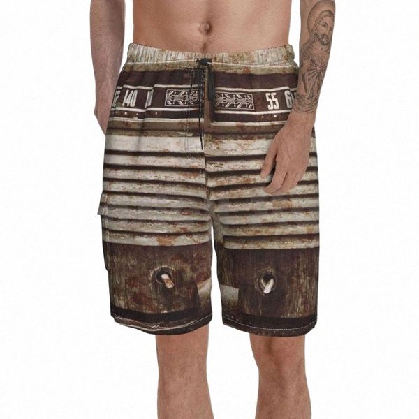 

men's shorts classic oldies fan-old vintage radio pography beach men pants swimwear old weatheredmen's c6sh#, White;black