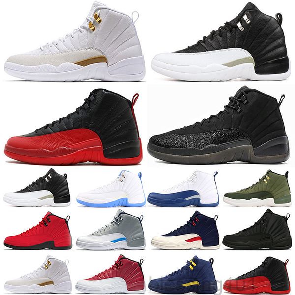 

new 12s winterized wntr gym red michigan mens basketballs shoes ovo white the master flu game fiba taxi 12 sneakers designer trainers k222
