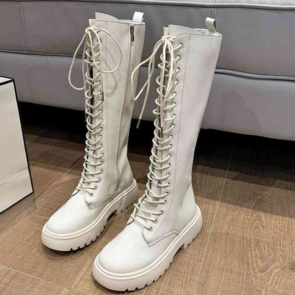 

boots dress shoes women's new autumn winter round toe thick soled long knight 2023 ytmtloy knee high square heel botines de mujer rubbe, Black