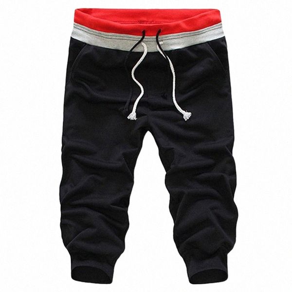 

bonjean long trousers drawstring design dmen's leisure pants solid color summer men loose activity sweatpants baggy jogger h2vy#, White;black