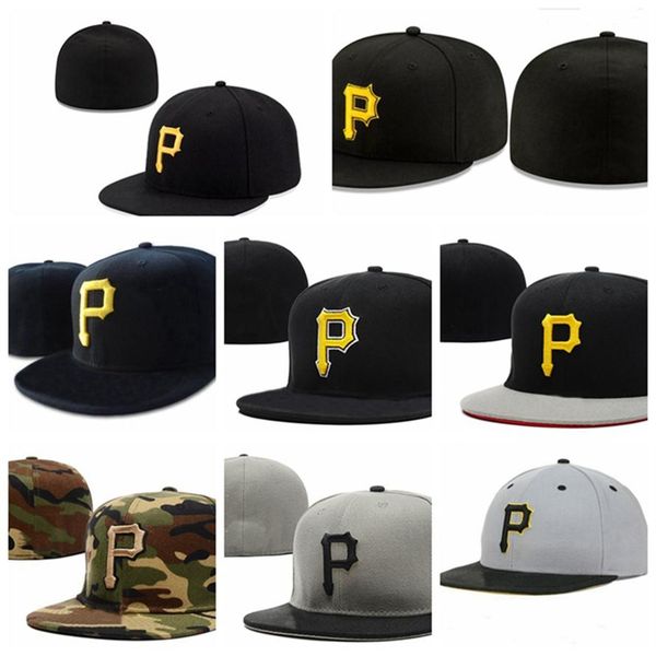 

8 styles pirates p letter camo baseball caps new arrival men women fashion hip hop bone most pop fitted hats3018, Blue;gray