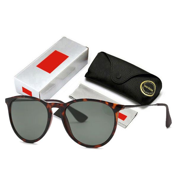 

4171 Erika Vintage Cat Eye Ray Polarized Sunglasses Women Tortoise Green Retro Ban Mirrored Lens gafas de sol mujer