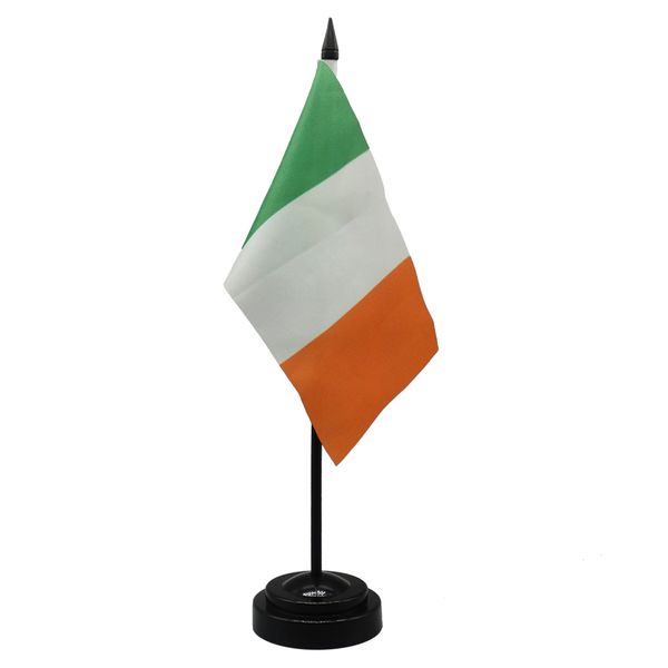 

ireland desk flag 14x21cm small mini irish office table flags with stand base for home office decoration