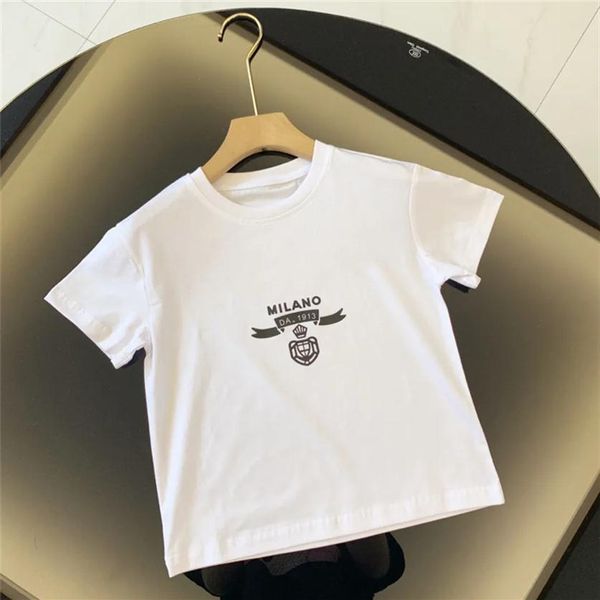 

summer luxury baby boys girls clothes fashion designer t-shirts children short sleeve tees kids clothing letter printed tshirts 202276m, Blue