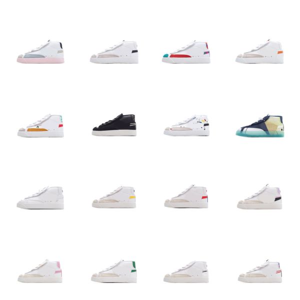 

kids blazers mid 77 casual shoes branded children sport sneakers trainers vintage boys girls white black jogging fitness sneaker bright crim