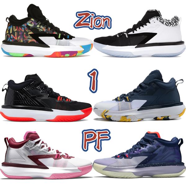

zion 1 pf basketball shoes light smoke grey bright crimson noah marion michigan usa mens designer sneaker men women trainers sports sneakers