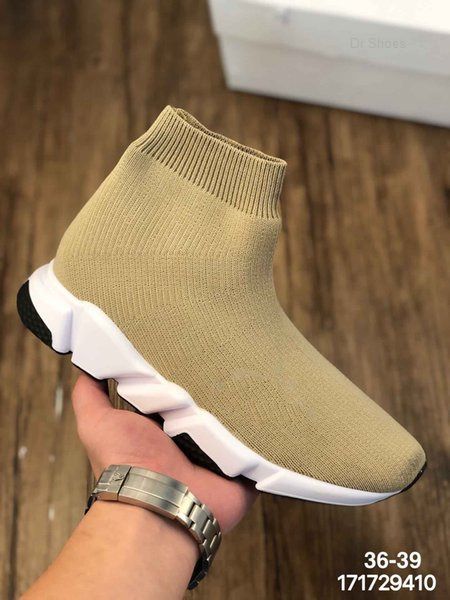 

2021 childrens boots sock shoes baby boy speed high low sneakers triple black white red clearsole yellow fluo kids girls casual sho258b