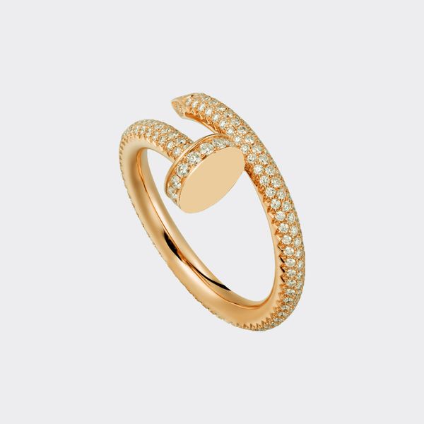 

nail ring designer rings diamond designers jewelry for women&men accessories titanium steel gold-plated never fade not allergic gold/silver/