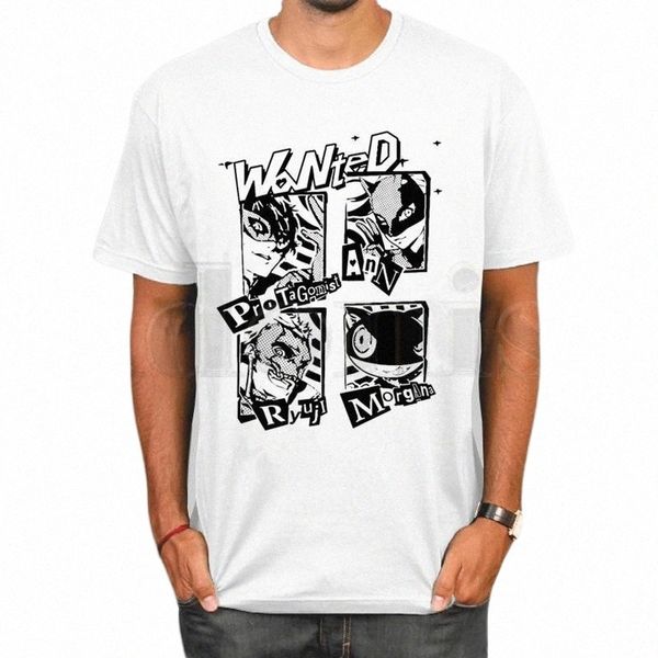 

men's t-shirts persona 5 summer fashion print t shirt casual o-neck tshirt funny t-shirt teesmen's 79he#, White;black