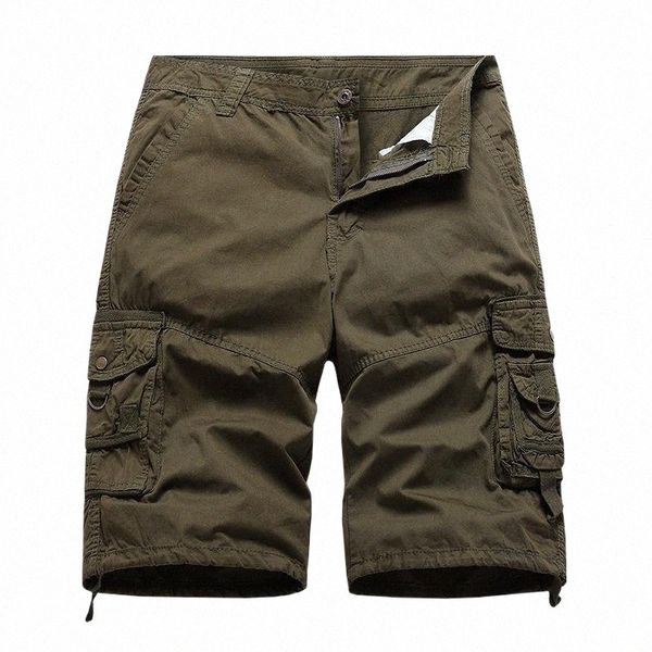 

men's shorts men 100% cotton cargo cropped pants streetwear solid color man sports summer casual sweatpants mens clothingmen's t1y, White;black