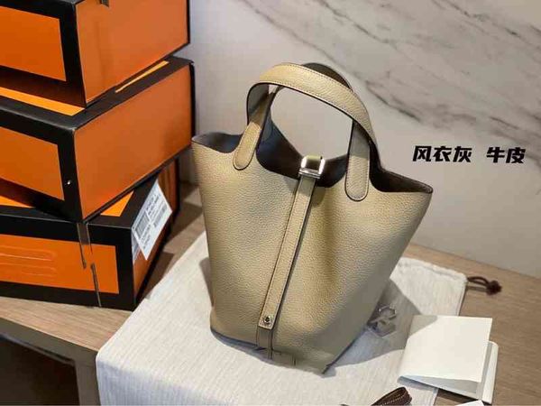 

fashion women's bags herme first layer cowhide women's bu et bag handbag
