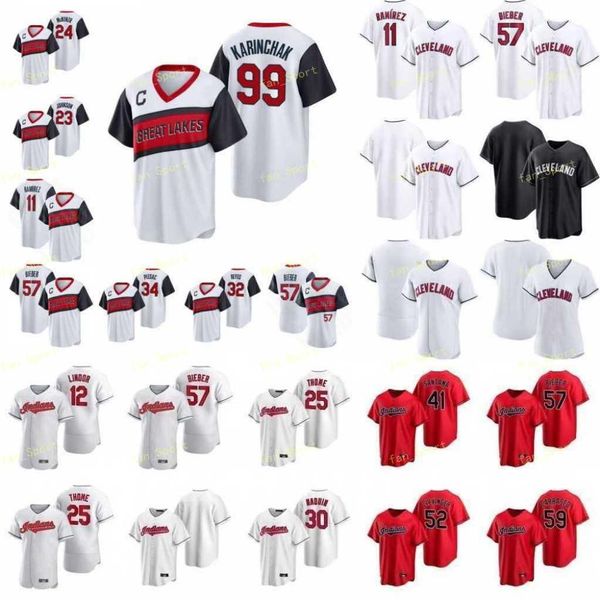 

college wear 2021 little league classic 99 james karinchak baseball jersey 35 oscar mercado 6 owen miller 49 eli morgan 22 josh naylor jerse, Black