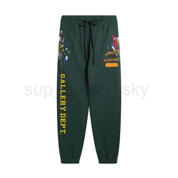 

mens pants designer gary dept trousers new trend splash graffiti print men's and women's couple pants alphabet print multicolor, Black