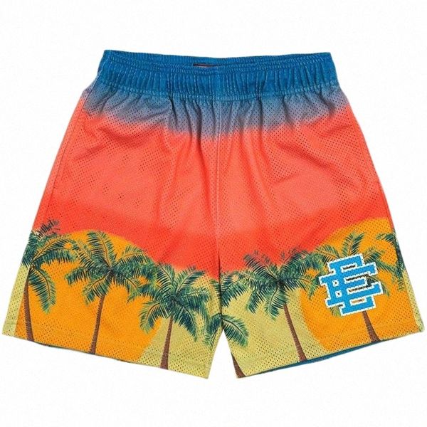 

men's shorts eric emanuel ee basic short york city skyline summer drawstring mesh quick-drying men casual jogger sweathshortsmen's, White;black