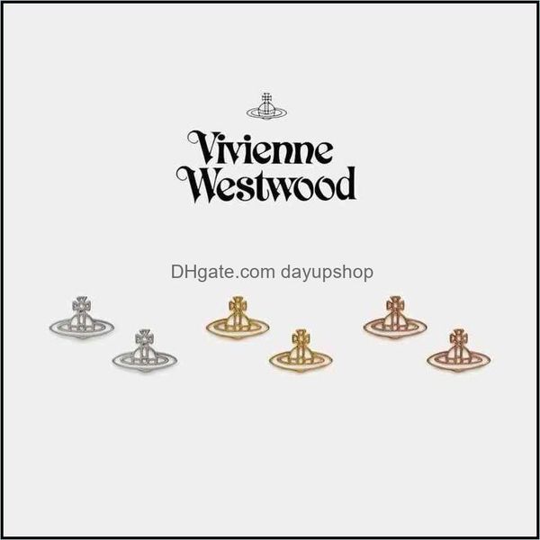 

charm charm charmkiki japan purchases westwood simple lines hollow 3-color men and women drop delivery 2021 jewelry earrings dayupshop dhzko, Golden