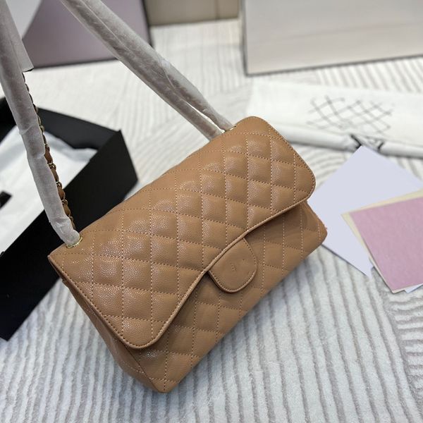 

womes classic jumbo double flap caviar leather bags pink beige black white f/w multi pochette ghw crossbody shoulder luxury designer handbag