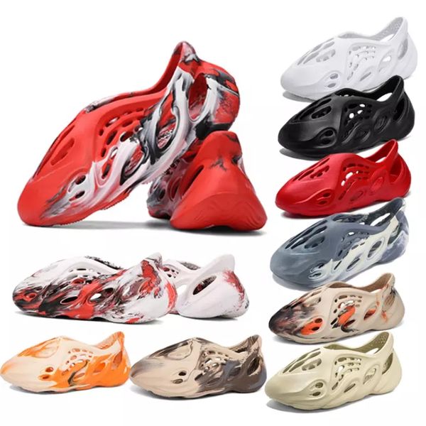 

2022 new slipper camouflage coconut shoes men and women slippers korean version ins trend roman baotou hollow beach wading summer beach dhl, Black;grey
