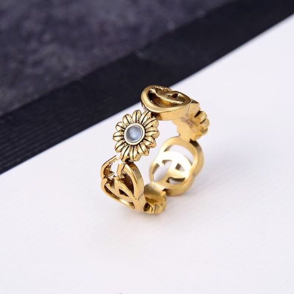 

2022 ring for man women rings fashion ghost designer jewelry golden color, Silver