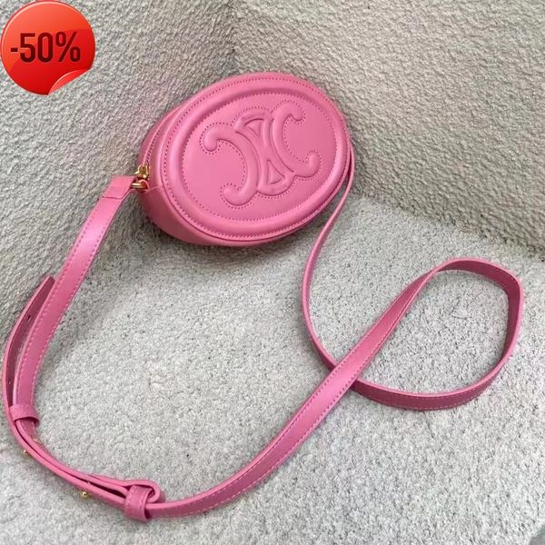 

designer clutch bag purses ladies handbags evening clutches leather women's triumphal arch round single shoulder msenger mini moon