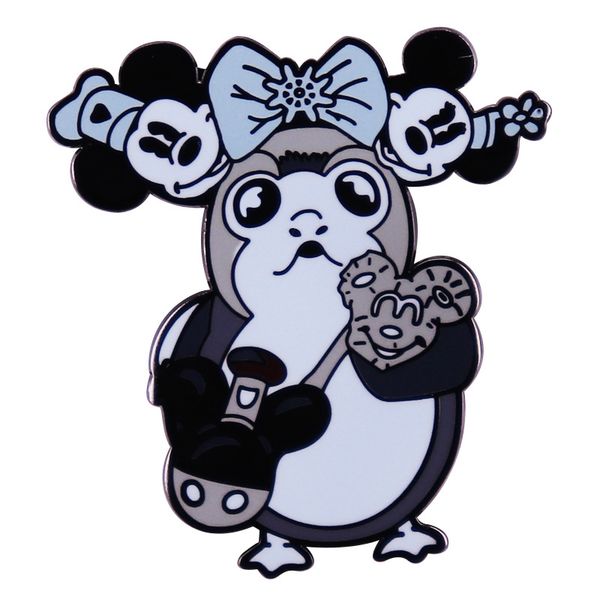 

cute character enamel pin cartoon badge brooch gift backpack decoration jewelry, Blue