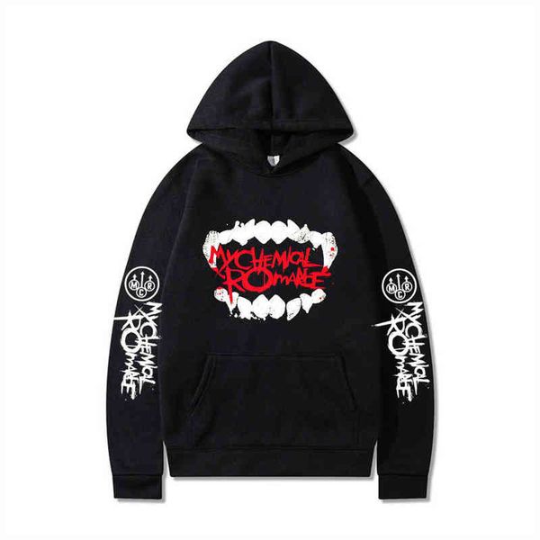 

men's hoodies sweatshirts my chemical romance hoodies black parade punk emo rock hoodie sweatshirt winter jacket coat oversize clothes