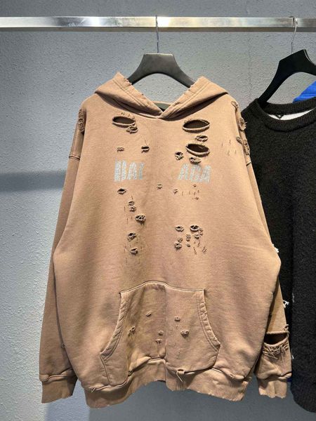 

men's plus size hoodies & sweatshirts round neck embroidered and printed polar style summer wear with street pure cotton qb1d, Black;brown