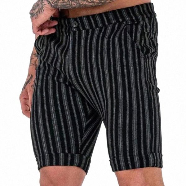 

men's shorts men plaid british style trousers knee length summer mid waist pants quick dry for daily wearmen's z7bz#, White;black