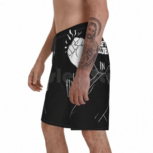 

men's shorts kraftklub hand in beach men pants swimwear band german deutsch deutschland germanymen's b0u7#, White;black