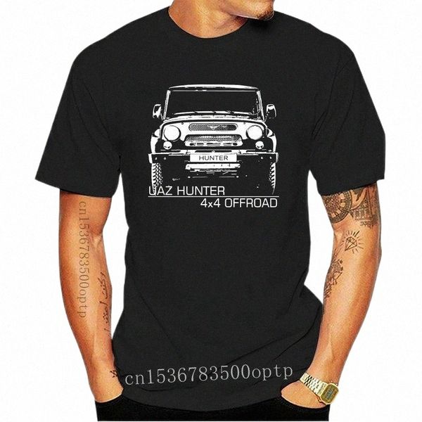 

men's t-shirts off road russsische uaz suv power car auto 2022 100% cotton funny o neck t shirt cartoon shirtmen's men'smen&#, White;black
