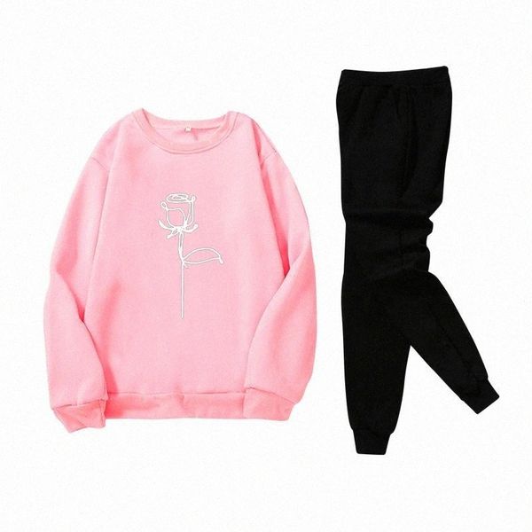 

men's tracksuits men and women shirt set autumn winter leisure print warm hooded long sleeve sweater pants sports sets z8ih#, Gray