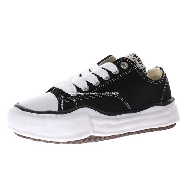 

maison mihara yasuhiro sole canvas shoes men toe cap mmy shoe women265c