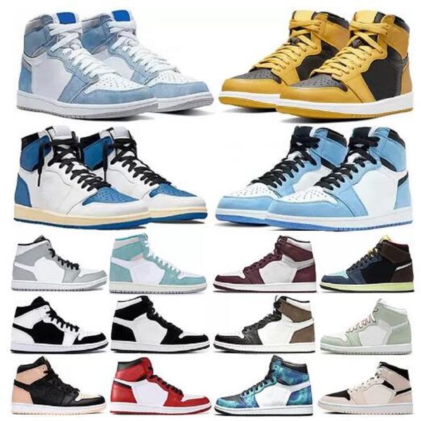 

women men shoe large basketball shoes 1 bred patent 1s white university blue satin black toe pine green mid banned dark mocha sneakers whole