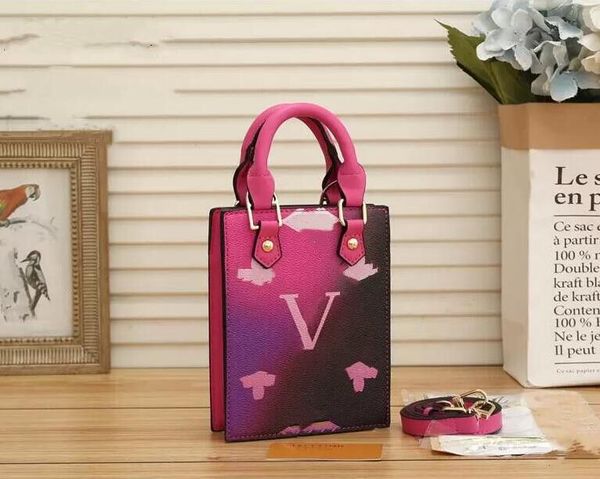 

lq classic petit sac plat gradient phone bag mini tote handbag purse new leather luxury designer pouch crossbody shoulder bag clutch wallet
