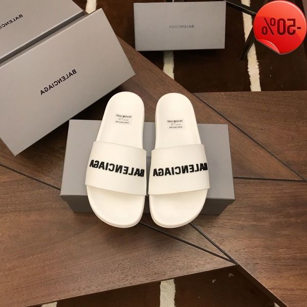 

designer slippers wholesale home b paris slippers men and women fashion lovers one word classic letters casual wear non slip trend beach sho, Black