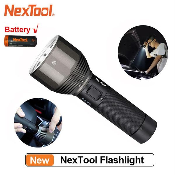 

nextool rechargeable flashlight 2000lm 380m 5 modes ipx7 waterproof led light type-c seaching torch for camping 201019294w