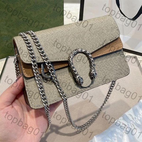 

2021 classic luxury fashion brand shoulder bag wallet vintage lady brown leather mini 17cm handbag designer chain belt box whole190e, Red;black