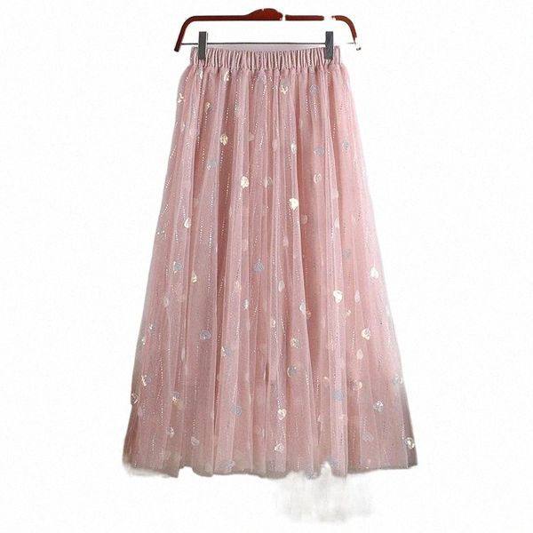 

skirts zcwxm sequined a-line skirt women solid elegant korean spring summer all match long high waist faldas fashion p74l#, Black