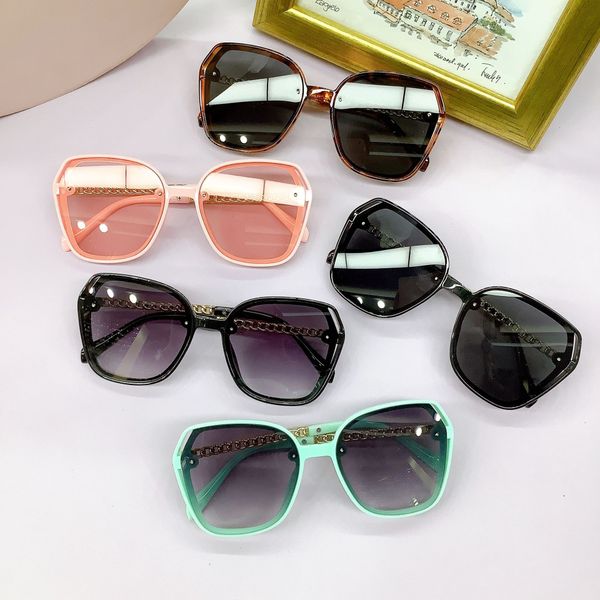 

fashion children sunglasses kids vintage frame uv 400 eyewear kid's sunblock girls boys all-matching beach holiday eyeglass q8663, Blue