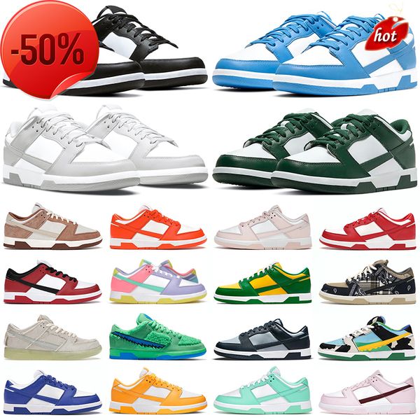 

boots 2023 men women shoes sneakers white black panda grey fog unc gai varsity green apple laser orange syracuse mummy coast candy mens flat