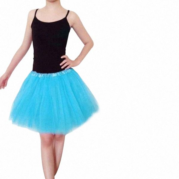 

skirts women ballet tutu layered organza lace mini skir y2av#, Black