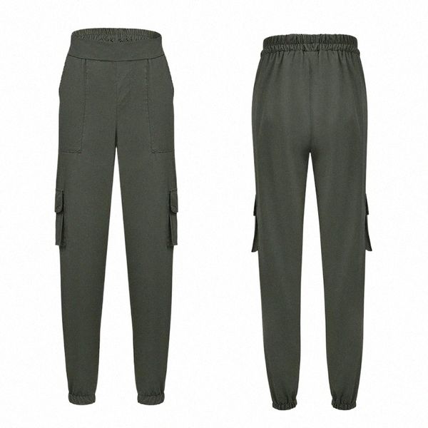 

women's pants & capris women casual military combat leggings jogging trousers cargo autumn spring c2zk#, Black;white